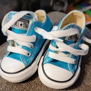 Converse Kids Size 3 Shoes Aqua